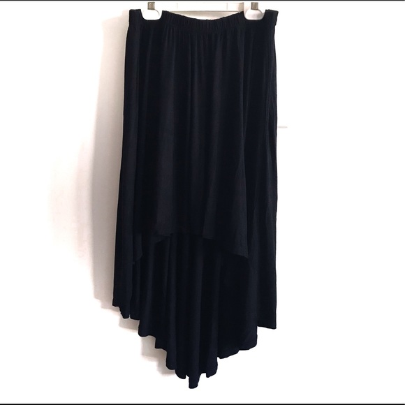 American Eagle Hi-Lo Skirt Black Med NWT - Picture 2 of 4